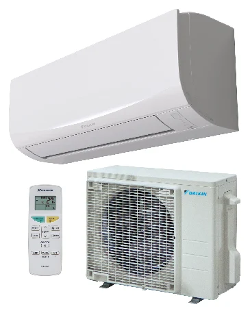 Daikin Sensira: vnútorná jednotka, diaľkový ovládač a vonkajšia jednotka