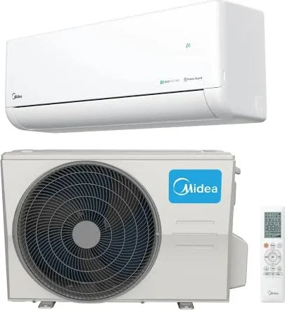 Midea Solunar: vnútorná jednotka, diaľkový ovládač a vonkajšia jednotka