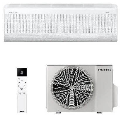 Samsung WindFree Comfort S2: vnútorná jednotka, diaľkový ovládač a vonkajšia jednotka